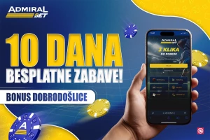 Svež start u AdmiralBetu - 10 dana besplatne igre vas čeka